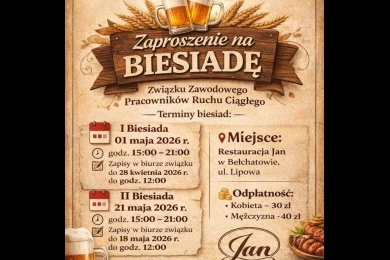 ZAPRASZAMY NA WIOSENNE BIESIADY